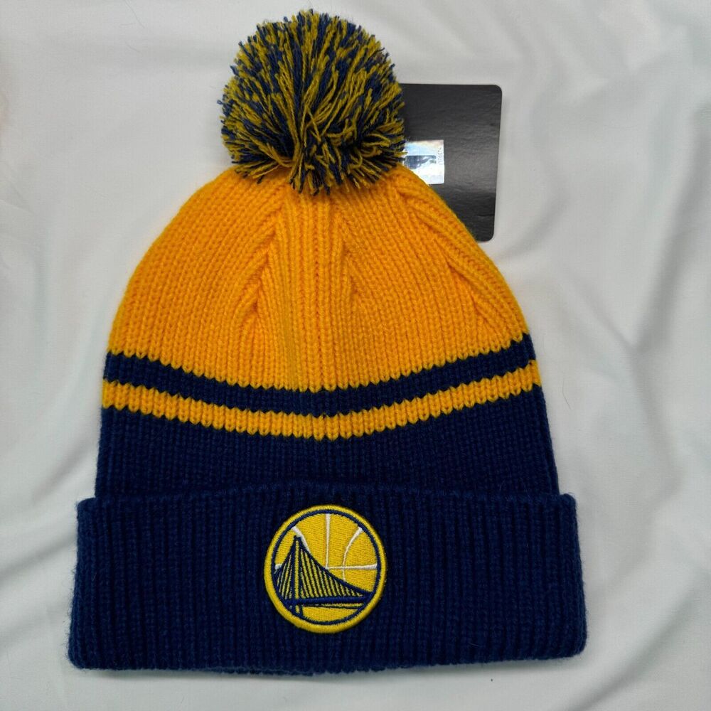 NBA Golden State Warriors Cuffed PomPom Knit Beanie